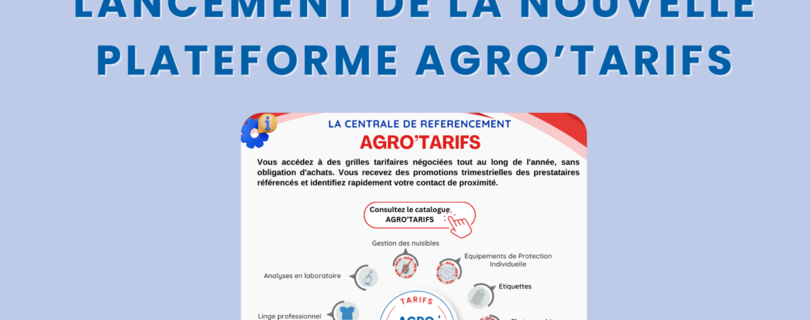 Agro'tarifs nouvelle plateforme